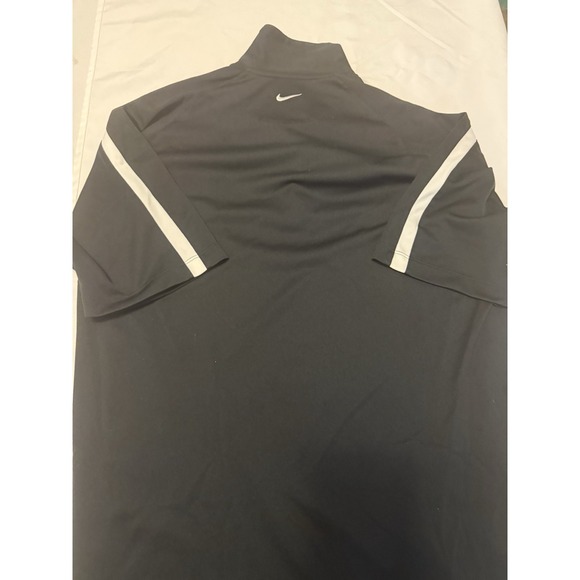 Nike Golf NikeFIT DRY Moisture Wicking Black/White Polo Shirt Size L - Picture 2 of 7
